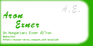 aron exner business card